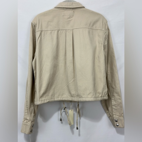BLANKNYC Bomber/Military Style Jacket in Buff/Cream Color (Medium) - Picture 3 of 11